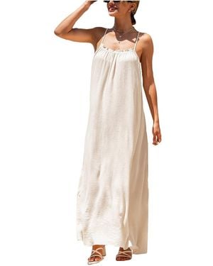 CUPSHE Boardwalk Energy Maxi Beach Dress - Natural