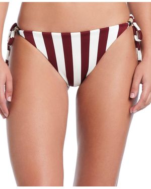 Red Carter Crossing Paths Side Tie Swim Bottom - Red