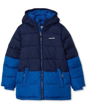 Lands' End Boys Water Resistant Puffer Jacket - Blue
