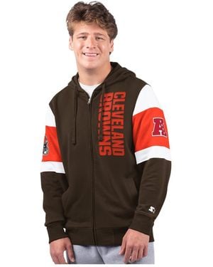 Starter Cleveland S Extreme Full-zip Hoodie - Red