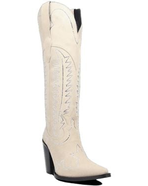 Dingo Double Take Suede Leather Boot - White