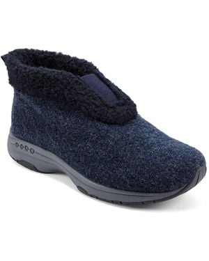 Easy Spirit Treepose Cozy Slipper Booties - Blue