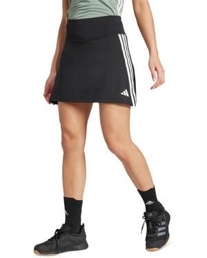 adidas Three-stripe Logo-graphic Mini Skort - Black