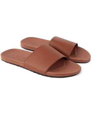 feel good S Banyan Rubber Spa/shower Slide Sandals - Brown