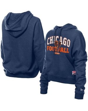 KTZ Chicago Bears Throwback Boxy Hoodie Sweatshirt - Blue