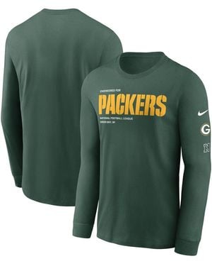 Nike Bay Packers Play To Win Essential Long Sleeve T-shirt - Green