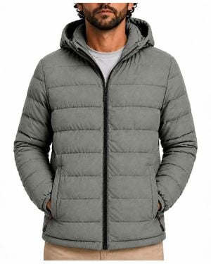Hawke & Co. Bryant Stretch Insulated Hooded Jacket - Gray