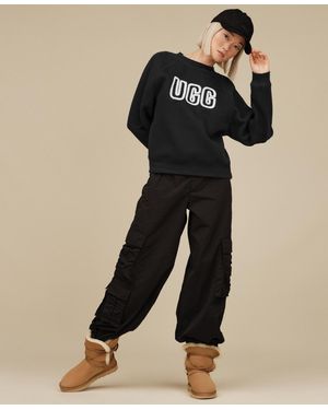UGG Logo Long Sleeve Sweatshirt - Black
