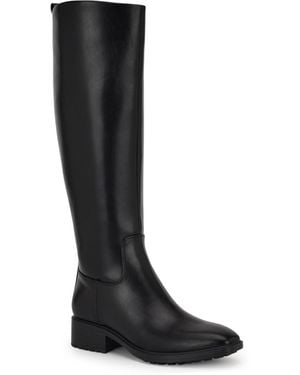 Nine West Blondy Square Toe Knee High Boot - Black