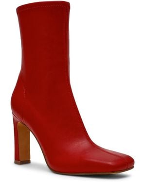 Steve Madden Khelan Blade-heel Stretch Dress Booties - Red