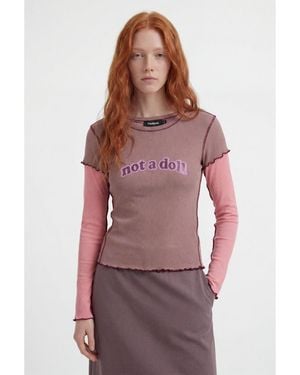 Desigual T-shirt Not A Doll - Red