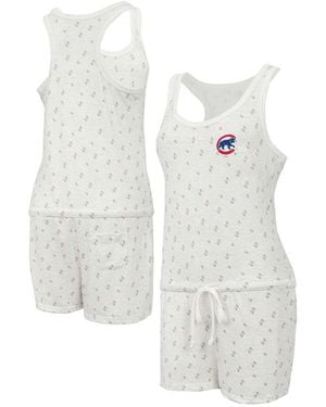 Concepts Sport Chicago Cubs Gardner Hacci Knit Romper - White