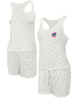 Concepts Sport Chicago Cubs Gardner Hacci Knit Romper - White