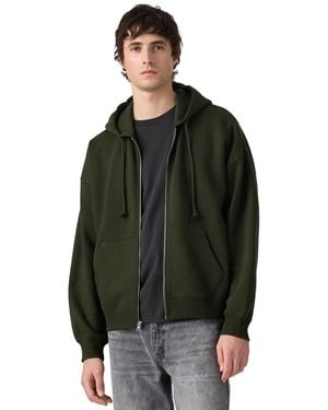Levi's Oversized Full-zip Hooded Sweatshirt - Green