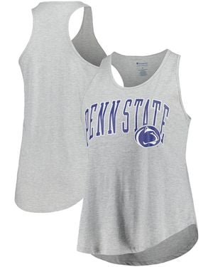 Profile Penn State Nittany Lions Arch Logo Racerback Scoop Neck Tank Top - Gray