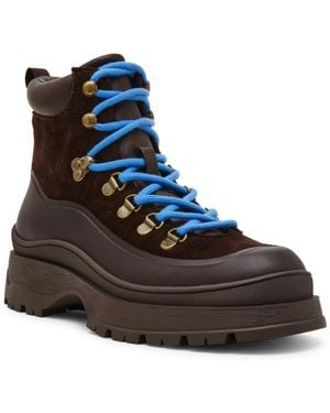 Steve Madden Sergeant Lace-up Lug-sole Hiker Booties - Brown