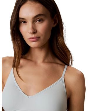 Calvin Klein Regular Form To Body Gel Wire Lift Bralette - Brown