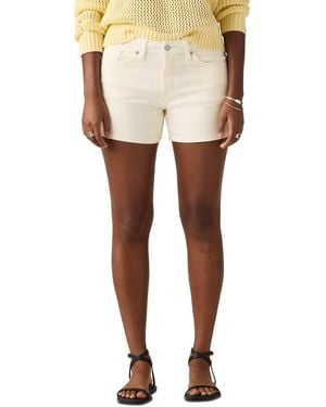 Levi's Mid-rise A-line Denim Shorts - Natural