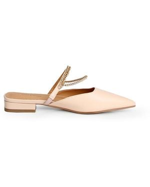 Belle & Bloom On The Go Leather Flat - Natural
