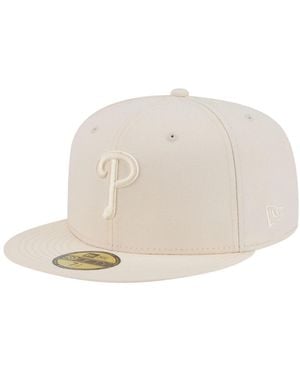 KTZ Philadelphia Phillies 59fifty Fitted Hat - Natural