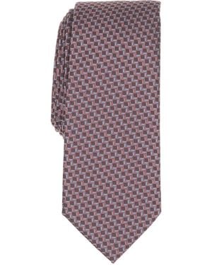 Alfani Nemi Geo-pattern Tie - Purple