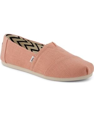 TOMS Alpargata Heritage Canvas Flats - Pink