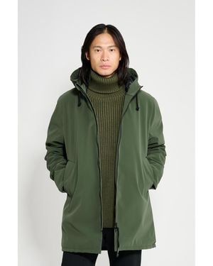 Stutterheim Stockholm Matte Winter Coat - Green