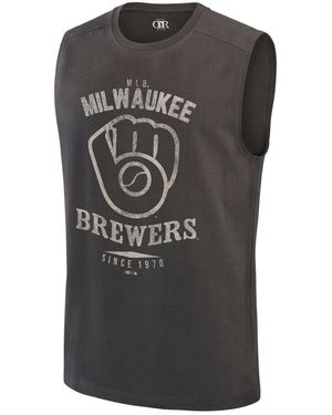 Darius Rucker Collection By Fanatics Milwaukee Brewers Muscle Tank Top - Black