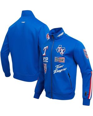 Pro Standard Texas Rangers Fast Lane Full-zip Track Jacket - Blue