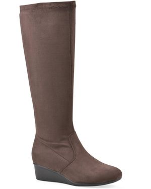 White Mountain Bolmont Wedge Tall Boots - Brown