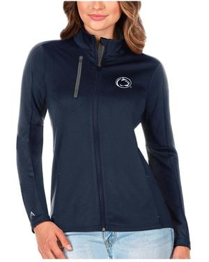 Antigua Navy/graphite Penn State Nittany Lions Generation Full-zip Jacket - Blue