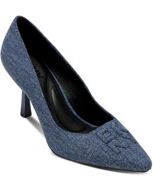 DKNY Nella Slip On Mid Pumps - Blue