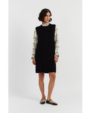 Chinti & Parker Wool Cashmere Mini Dress - White