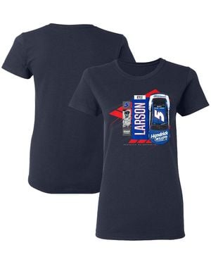 Hendrick Motorsports Team Collection Kyle Larson Valvoline Car T-shirt - Blue