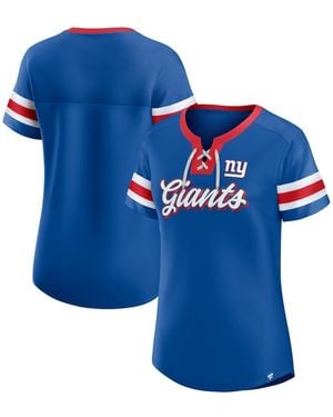 Fanatics New York Giants Original State Lace-up T-shirt - Blue
