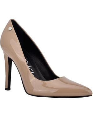 Calvin Klein Brady Pointed Toe Pumps - Gray