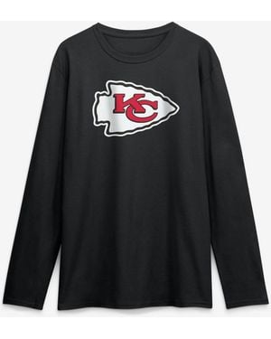 LOGO ATHLETIC Kansas City Chiefs Primary Logo Long-sleeve T-shirt - Black