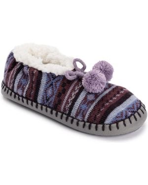 Muk Luks Classic Ballerina Slippers - Purple