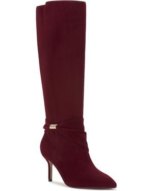 Vince Camuto Meezo Stiletto Dress Boots - Red