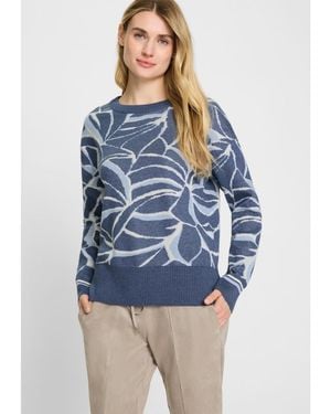 Olsen Panneaux Design Sweater - Blue