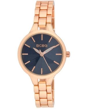 BCBGMAXAZRIA Quartz Round Stainless Steel Watch 32mm - Blue