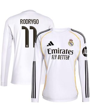 adidas Rodrygo Real Madrid 2025/26 Home Replica Jersey - Blue