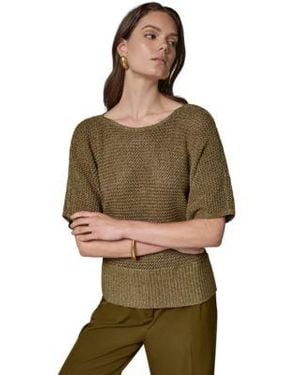 Donna Karan Crewneck Sweater - Green
