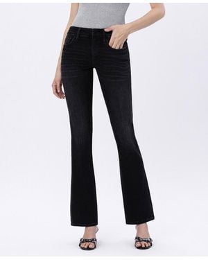 Flying Monkey Mid Rise Full Length Bootcut Jeans - Black