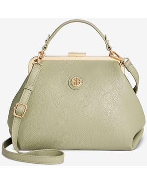Giani Bernini Pebble Framed Clutch Crossbody Bag - Natural