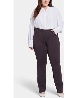 NYDJ Plus Size Marilyn Straight Pants - Blue