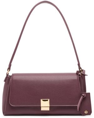 Anne Klein Convertible Small Shoulder Handbag - Purple