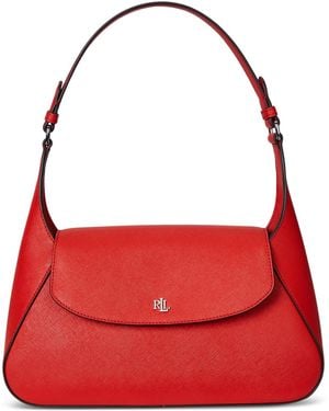 Ralph Lauren Schylar Small Leather Shoulder Bag - Red