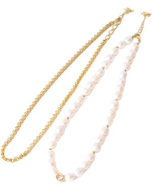 Classicharms Ella Freshwater Pearl Necklace Set - White