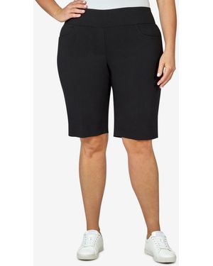Ruby Rd. Plus Size Tech Stretch Shorts - Black